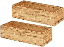 Set of 2 Wicker Storage Baskets