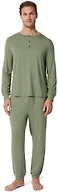 Amazon Essentials x Sofia Grainge Men's Long Sleeve Henley Pajama Set