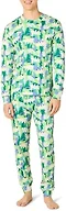 Amazon Essentials Men's Knit Pajama Set, Holiday Bear, X-Large