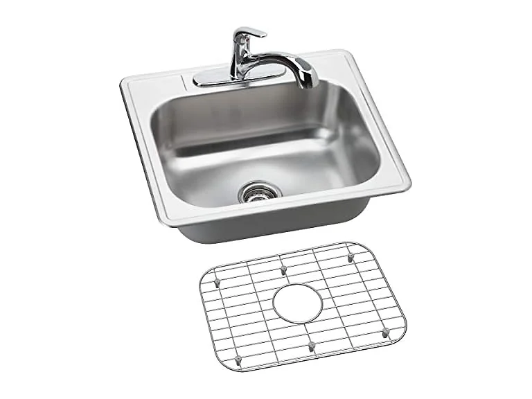 Dayton Stainless Steel Single Bowl Drop-in Sink and Faucet