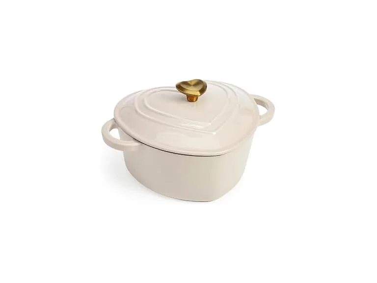 Paris Hilton Cast Iron Dutch Oven Cream