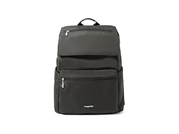 Baggallini Flap Laptop Backpack - 15"x11" Lightweight Work Travel Bag w/Luggage Sleeve & RFID