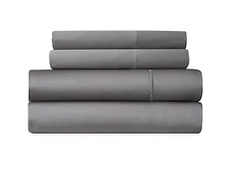 Bibb Home 10004 King 1000TC Cotton Rich 4-Piece Sheet Set 