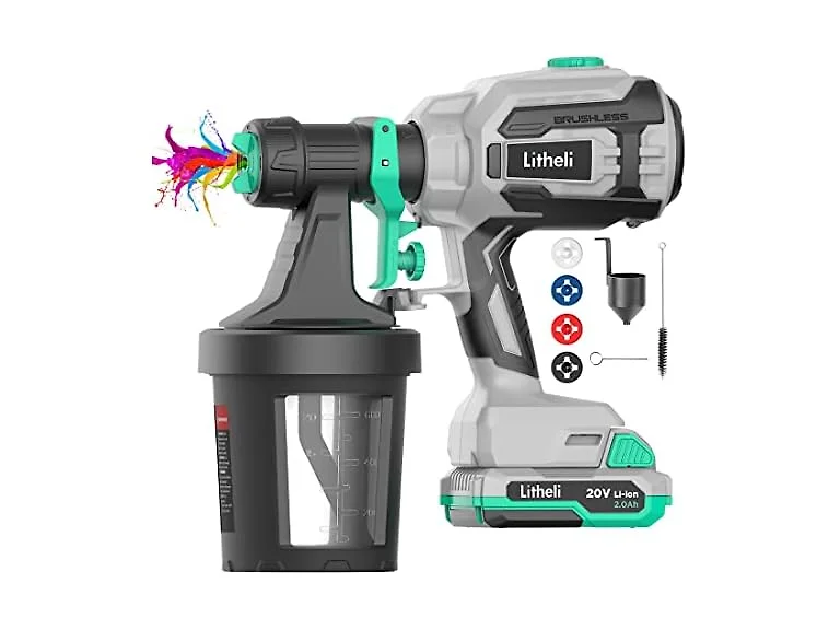20V Brushless Cordless Paint Sprayer 2.0Ah