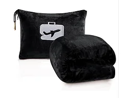 Luxury Home CFLY-PILLOW-BLK-BLA Micro Plus