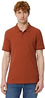 Amazon Essentials Men's Slim-Fit Short-Sleeve Cotton Pique Polo Shirt, Brick Red, Medium