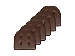 Sweet Home Collection SHC-UPU-6PK-BROWN 6-Pack Faux 