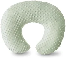 OMYS Nursing Pillow, Breastfeeding Pillows with Removable Cover for Mom with Breathable Filling, Ergonomic Baby Feeding Essentials for Bottle and Breastfeeding​ (Green)