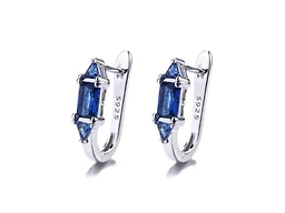 AAA IGT-DAAS-DEBS6128-BS Sapphire Crystal Huggie Earrings  