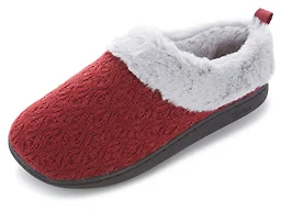 Floopi FLOOPI-329-BURG-S S Womens Ivy Patterned Clog Sl