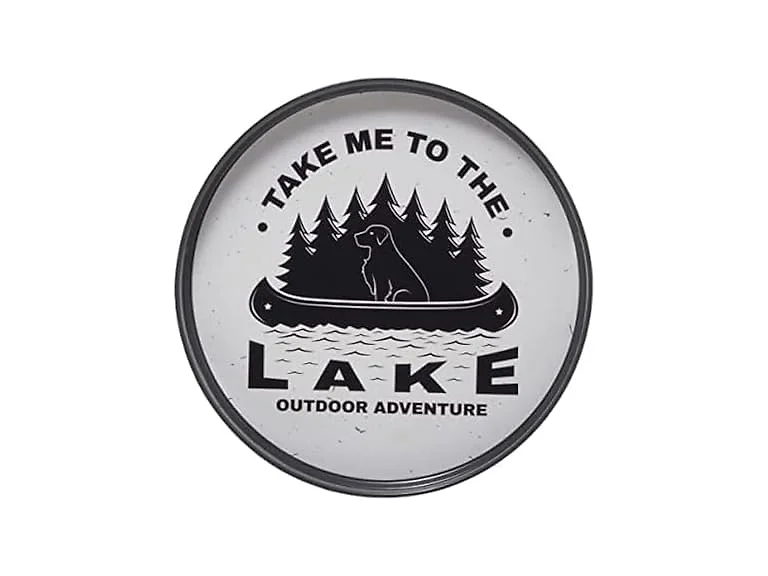 Pfaltzgraff Decorative Plastic Serving Dish Round, Lake