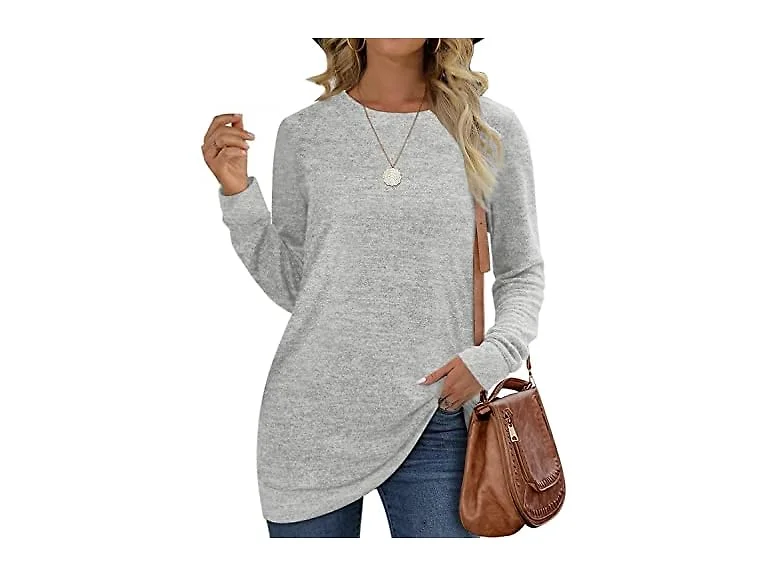 Agfiuytnl Women (XXL) Long Sleeve Crew Sweatshirts
