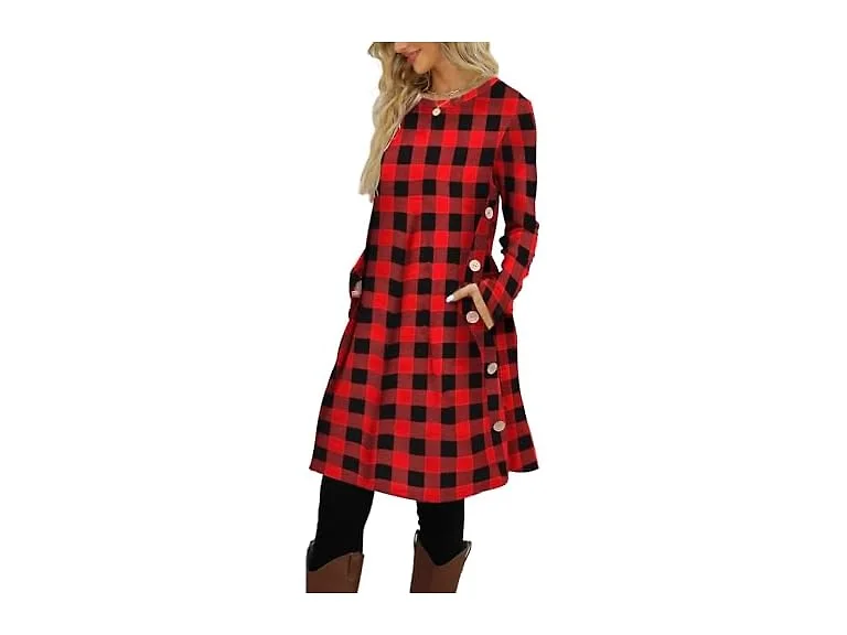 Kikibell Women’s Christmas Sweater Dress