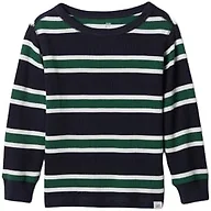GAP Boys' Long Sleeve Thermal Crewneck, Navy Uniform, 6-12 Months