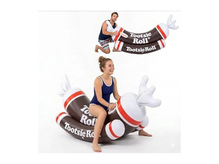 Tootsie Roll Ride On Pool Float Large