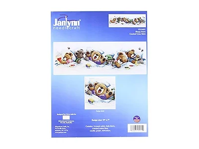 Janlynn Sleepy Bears Cross Stitch Kit