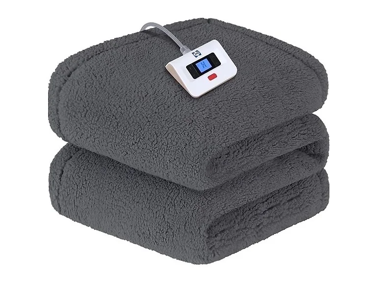 Warmrest Electric Heated Blanket Soft Sherpa, 80"x84"