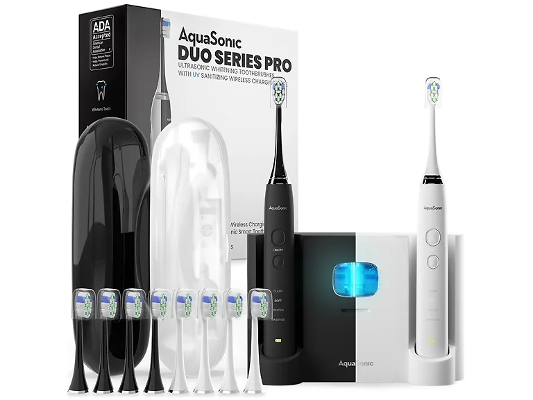 AquaSonic Duo Pro Whitening Toothbrush