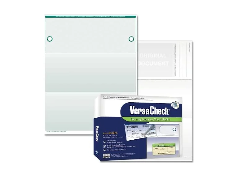 VersaCheck UV Secure Form #1000, Blank