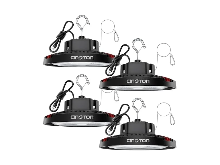 CINOTON 160W UFO LED High Bay Light 4 Pack