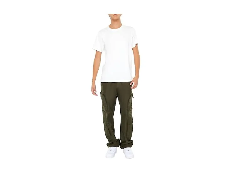 Forever 21 Men (S) Slim-fit Drawstring Cargo Pants