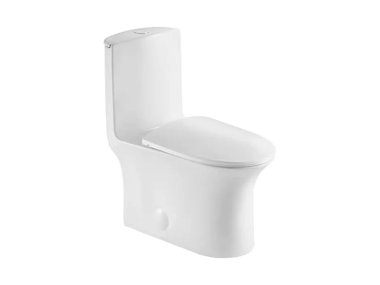 JINGZE Dual Flush Elongated Standard One Piece Toilet