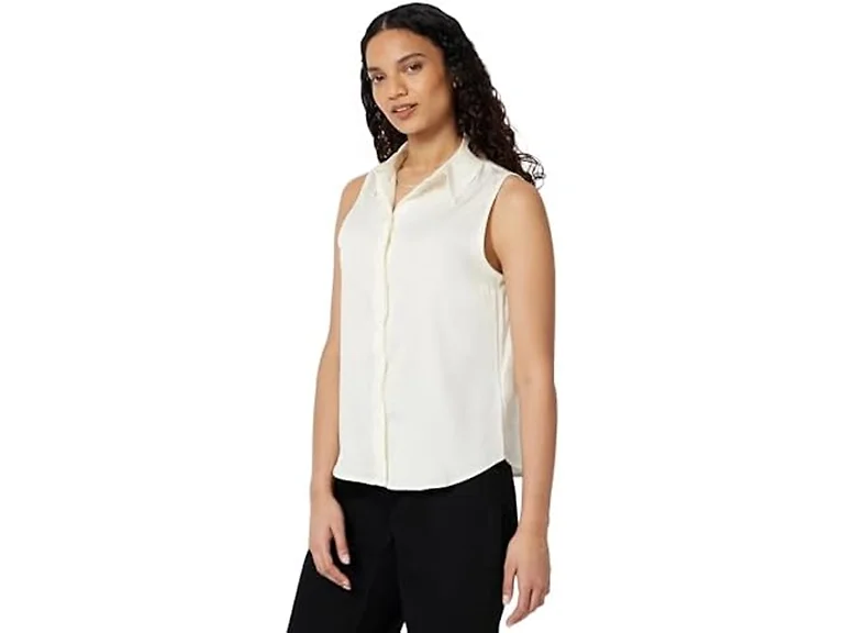 Amazon Essentials Women (M) Blouse Eggshell White
