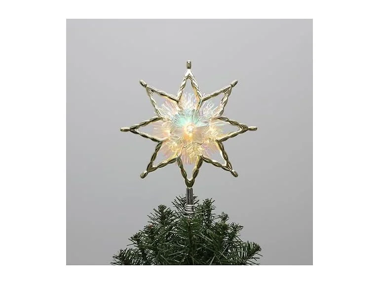 Philips 11.25" Star Treetopper Iridescent Tinsel