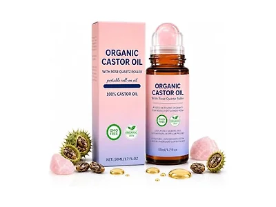 Castor Oil Roll On, Cold Pressed Beauty