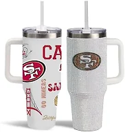 The Memory Company Officially Licensed 2-Pack Game Day Tumblers Team Spirit/Bling, San Francisco 49ers