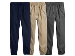 3PK Boy's Classic Stretch Twill Joggers