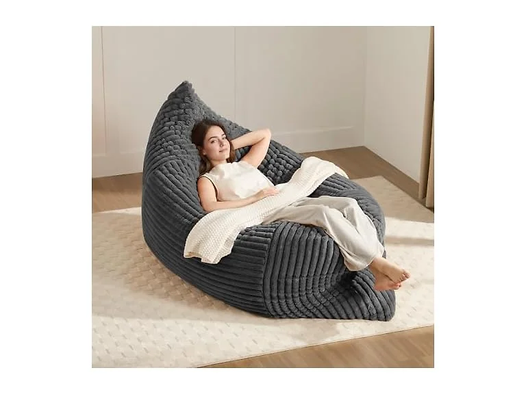 Gericco 3-in1 Dark Grey Bean Bag Chair