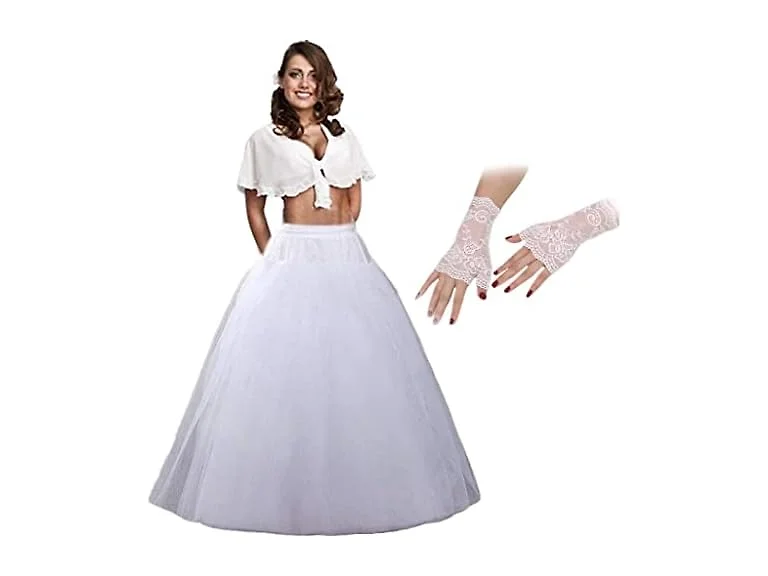 Cenast (OS) A-line Hoopless Petticoat Dresses