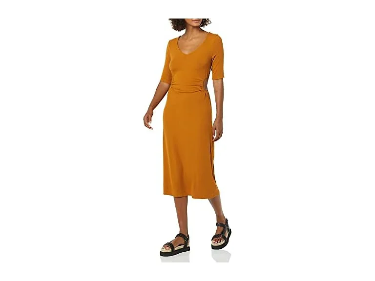 Amazon Essentials Women (L) Fine Rib Side Dress