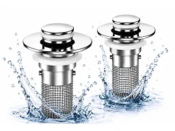 CRD SG-Sink-2pcs 2 Pack Bathroom Sink Drain Strainer S