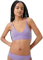 florence by mills Women's Cozy Crush Seamless Triangle Bralette, Millie Lavender, X-Large