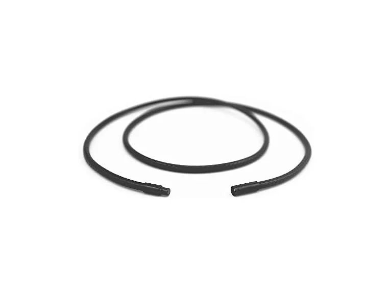 Glory Qin Black Wax Wire Leather Cord Chain