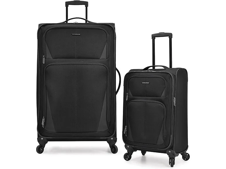 U.S. Traveler  Softside Luggage Black, 2-Piece Set