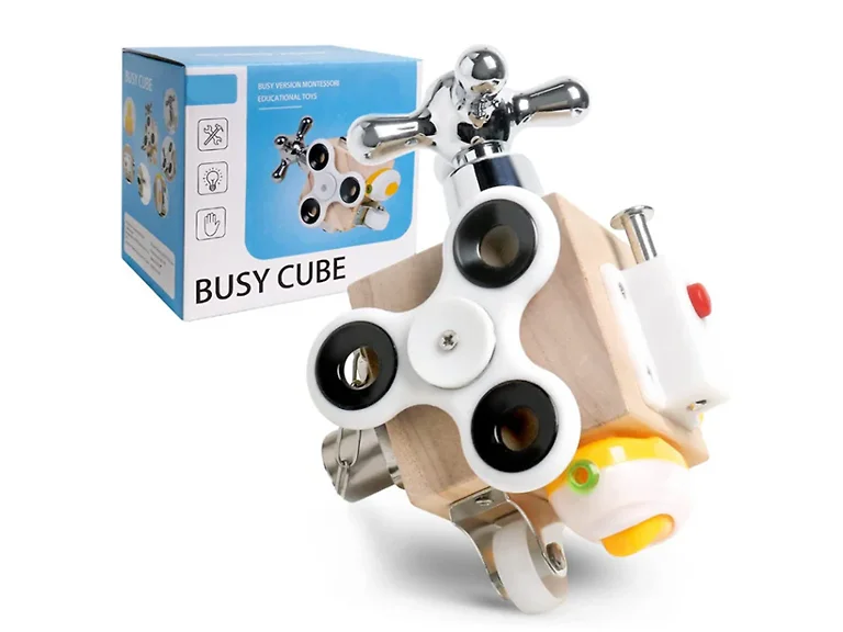 Kids Montessori Busy Cube Toy