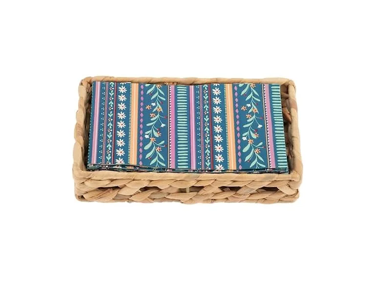 Napkin Holder with Napkins Striped
