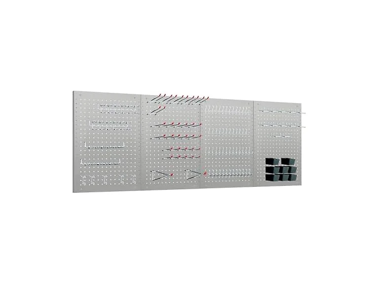 LUGO 24"x16" Metal Pegboard Wall Organizer, 128-PC