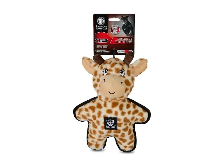 American Kennel Club Plush Dog Toy with Squeaker, Giraffe