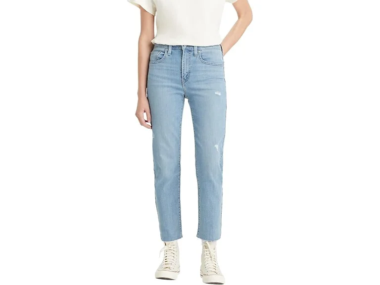 Levi's Women's High Rise Straight Crop Jeans (25)