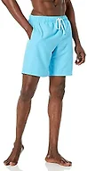 Amazon Essentials Men's 9" Swim Trunks with Mesh Lining, Pockets, Drawstring Closure, Aqua Blue, XX-Large