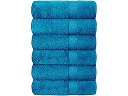 J&V TEXTILES 6PK TWL MARINE 27 X 52 IN 6-Pack Plush Bath T