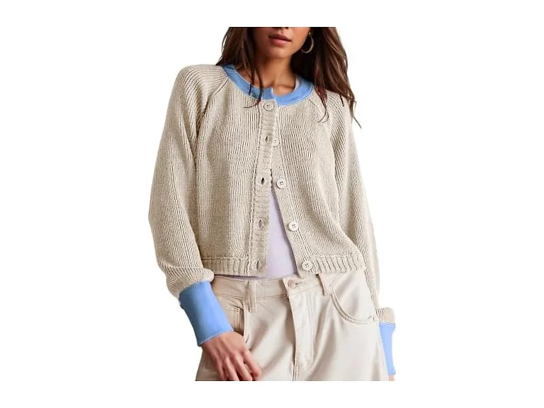 Womens Cropped Cardigan Sweaters
