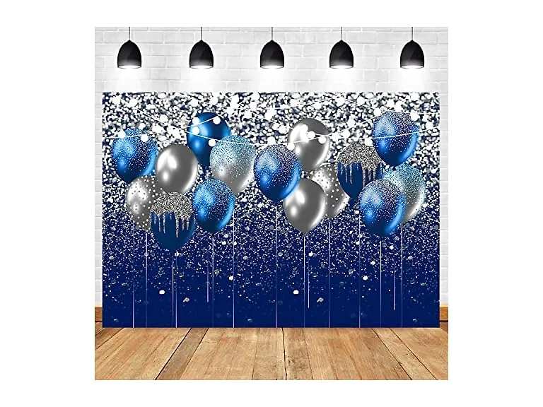 sensfun Sensun Blue and Silver Balloon