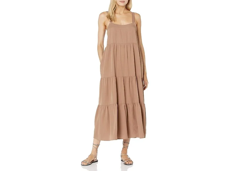 The Drop Women (XS) Britt Tiered Maxi Tent Dress