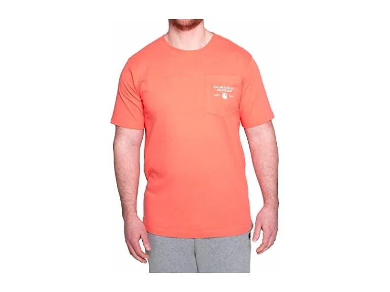 Carhartt Men (Large Tall) T-shirt Electric Coral