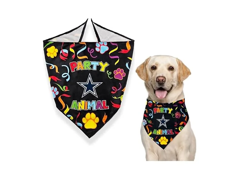 NFL Dallas Cowboys Pet Birthday Bandana, NFL Small/Medium
